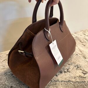 VIRAL ROW MARGAUX INSPIRED - Elegant Brown Leather & Suede Bag Purse (w/strap)